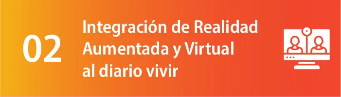 Póster de la tendencia 02: realidad aumentada y virtual en el día a día