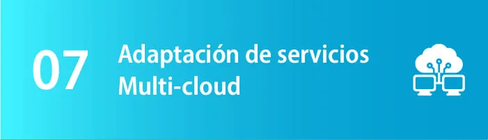 Póster de la tendencia 07: adaptación de servicios multi-cloud