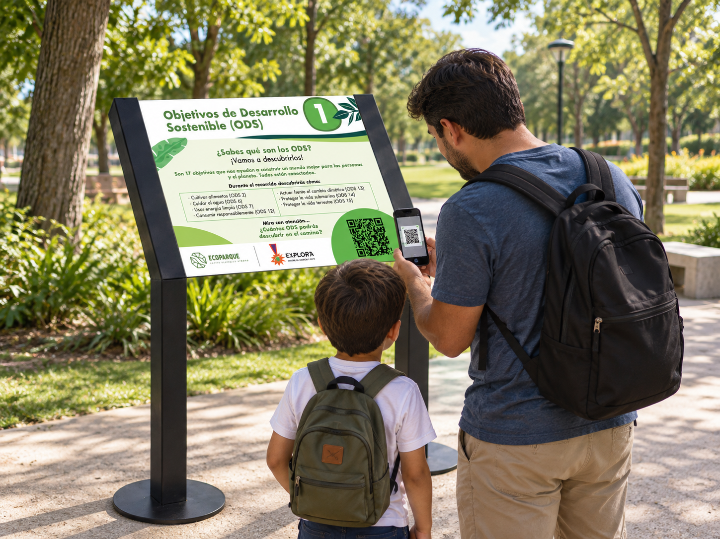 Actividad interactiva del Ecoparque Urbano Explora