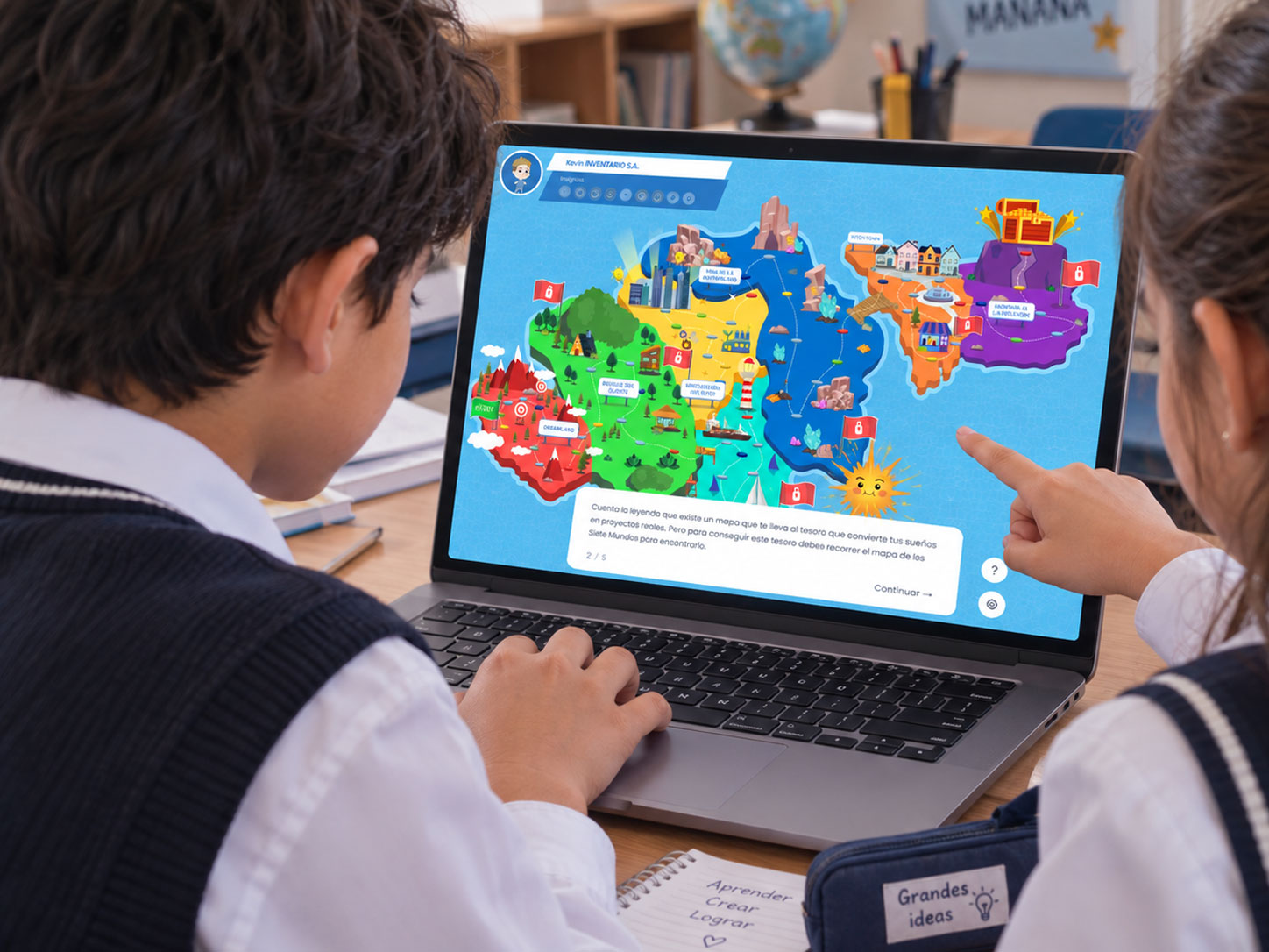 Actividad gamificada de emprendimiento para niños